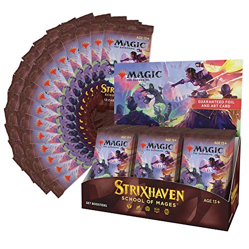 Magic The Gathering C84460000 Strixhaven School of Mages Set Booster Display of 30 Packets, Multi Colour