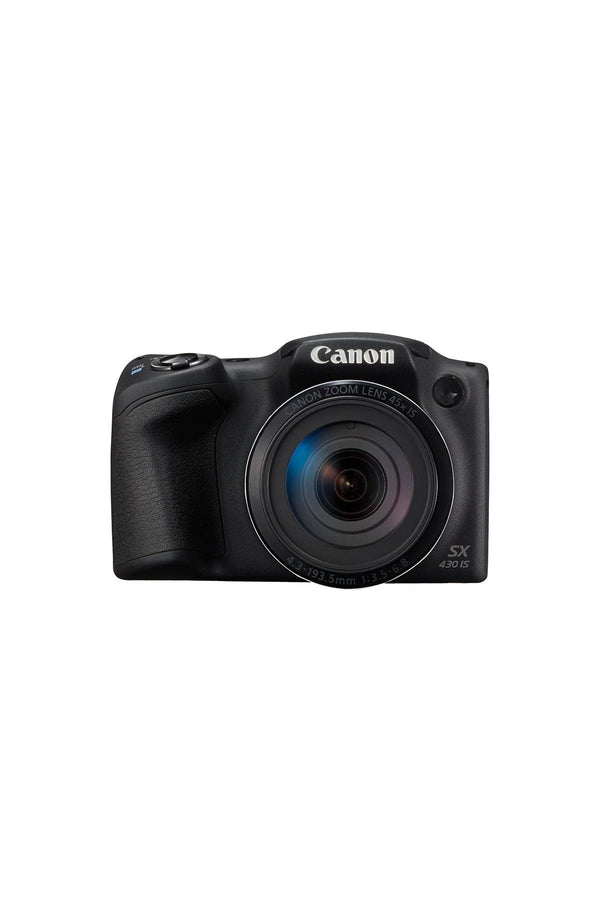 Canon PowerShot SX430 IS Digital Compact Camera - Black (Renewed)