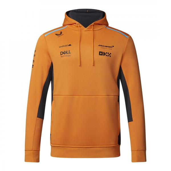 McLaren Formula One Team - Official 2023 Formula 1 Merchandise - Replica Team Hooded Sweat Shirt/Hoody - Papaya/Phantom - Unisex (L) (TU2614)