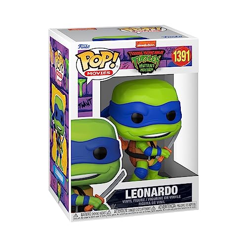 Funko Pop! Movies: Teenage Mutant Ninja Turtles - (Teenage Mutant Ninja Turtles (TMNT) ) Leonardo - Collectable Vinyl Figure - Gift Idea - Official Merchandise - Toys for Kids & Adults - Movies Fans