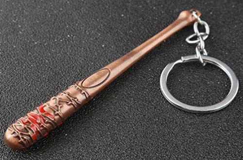 DW Lucille Negan's Bat, The Walking Dead Merchandise Keychain for Men Women Car Lucille Bat Keyring For Fans Of Negan.