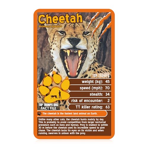 Top Trumps Deadliest Predators Classic Card Game, learn facts about the Great White Shark, Komodo Dragon and the King Cobra in this educational pack, gift and toy for boys and girls aged 4 plus