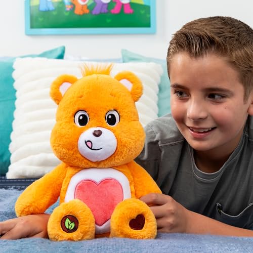 Care Bears | Tenderheart Bear 35cm Medium Plush | Collectable Cute Plush Toy, Cuddly Toys for Children, Soft Toys for Girls Boys, Cute Teddies Suitable for Girls and Boys Ages 4+ | Basic Fun 22088