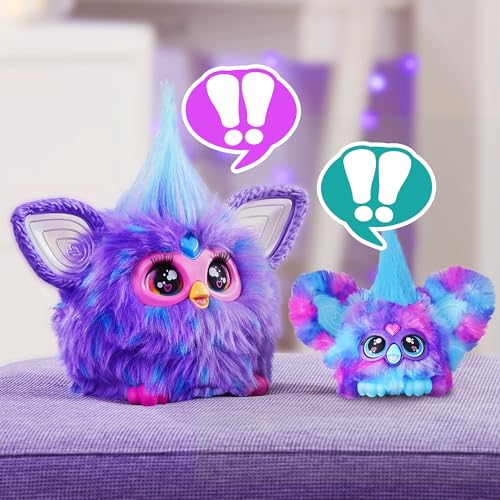 Furby Furblets Luv-Lee Mini Electronic Plush Toy, Blue