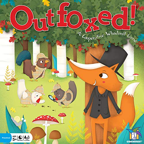 Gamewright | Outfoxed! Game | Board Game | Ages 5+ | 2-4 Players | 20 Minutes Playing Time