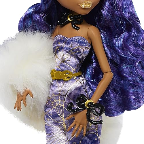 Monster High Clawdeen Wolf Howliday Edition Fashion Doll in Purple Gown