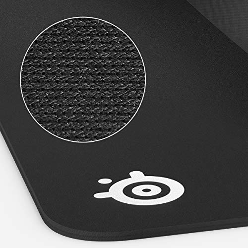 SteelSeries QcK XXL Cloth Gaming Mouse Pad - Extra Thick Non-Slip Base - Micro-Woven Surface - Optimized For Gaming Sensors - Size XXL (900 x 400 x 6mm) - Black