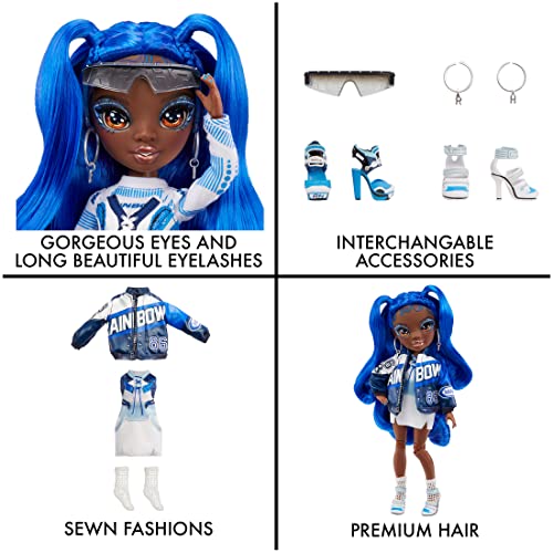 Rainbow High 578321 Coco Vanderbalt, Fashion Doll Includes 2 Mix and Match Designer Outfits with Accessories, Cobalt Blue, For Kids 6-12 Years Old and Collectors