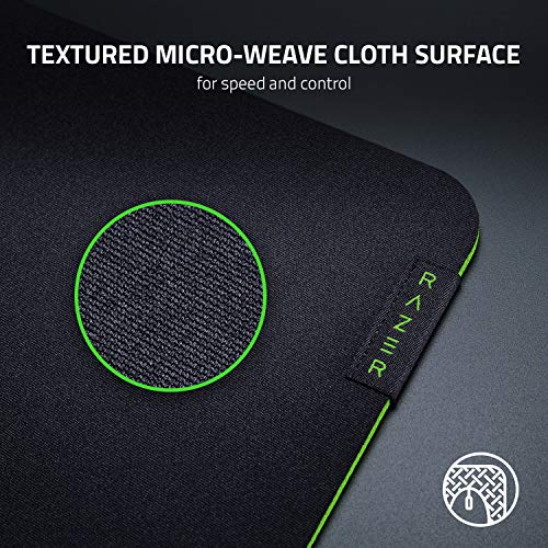 Razer Gigantus v2 Cloth Gaming Mouse Pad (Medium): Thick, High-Density Foam - Non-Slip Base - Classic Black