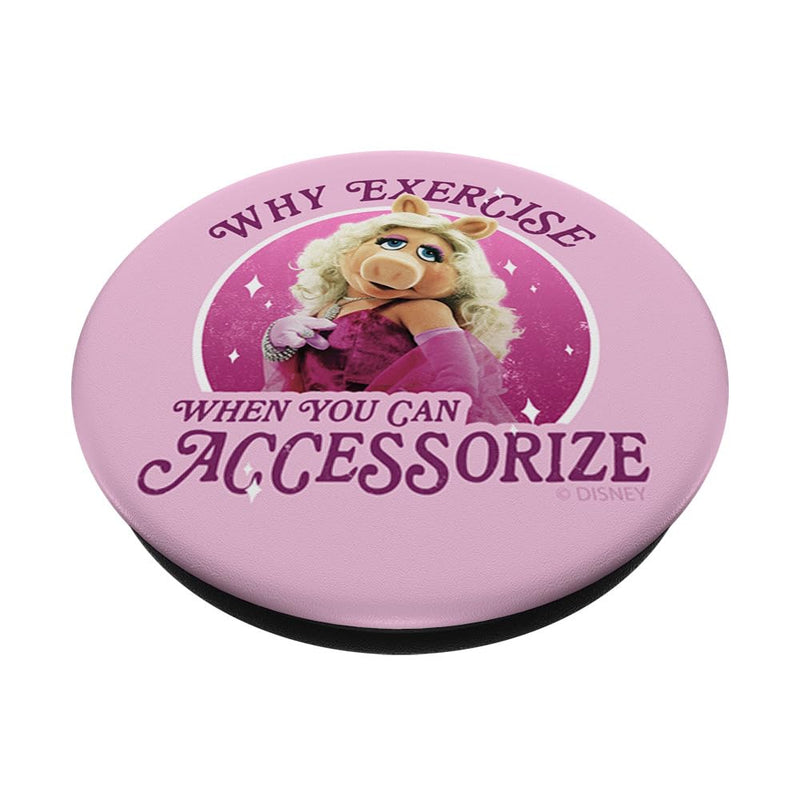 Disney Muppets Miss Piggy Accessorize Not Exercise PopSockets Swappable PopGrip