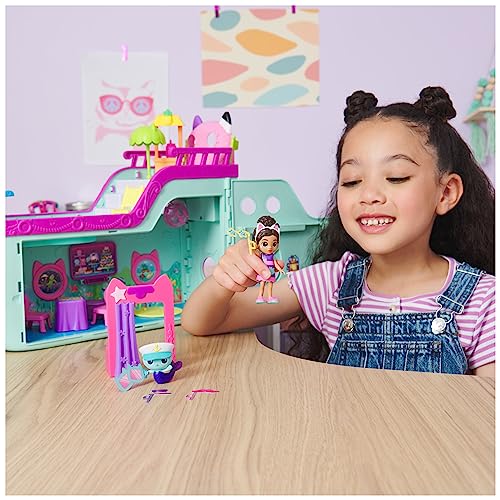 Gabby’s Dollhouse, Gabby Cat Friend Ship, Cruise Ship Toy with 2 Toy Figures, Surprise Toys and Dollhouse Accessories, Kids’ Toys for Girls and Boys 3+