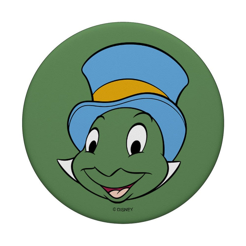 Disney Pinocchio Jiminy Cricket Green Big Face PopSockets Swappable PopGrip