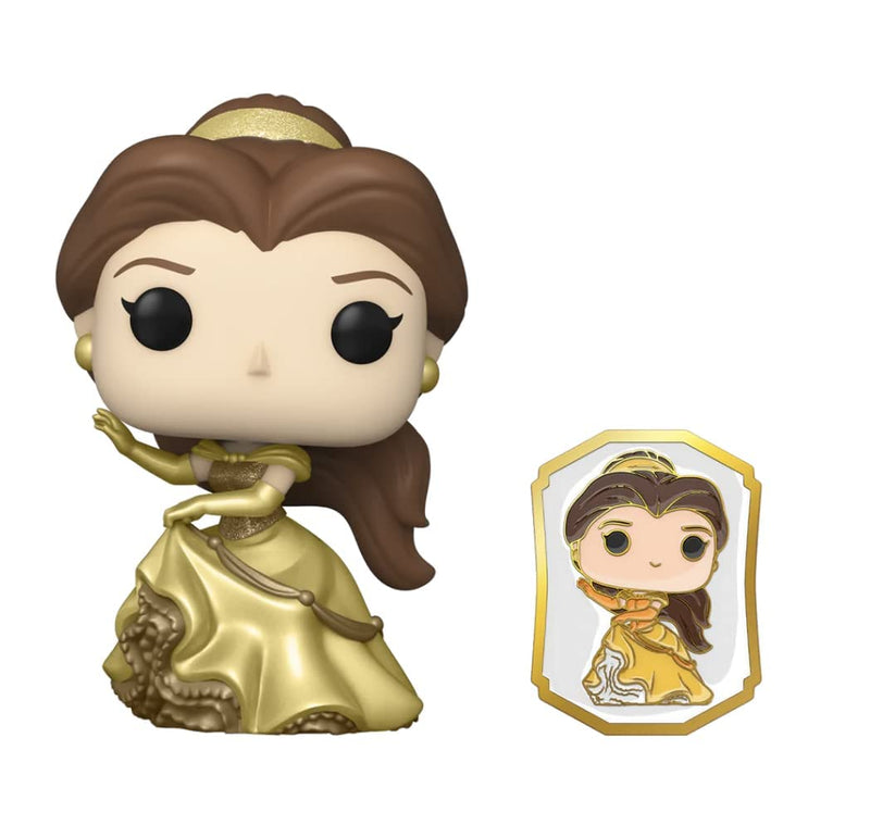 Funko POP! Ultimate Princess Collection - Belle POP & Pin Vinyl Figure - Shop Exclusive