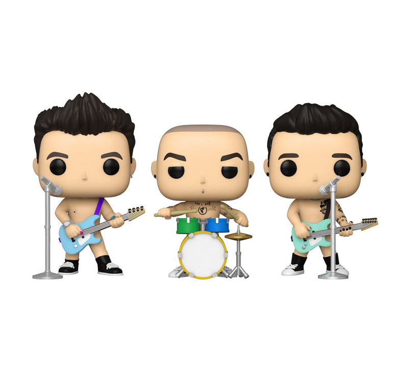 Funko Pop! Rocks: Blink 182 - 3 Pack Tom DeLonge, Mark Hoppus, Travis Barker - Blink-182 - Collectable Vinyl Figure - Gift Idea - Official Merchandise - Toys for Kids & Adults - Music Fans