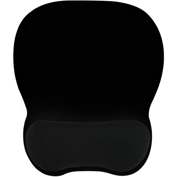 EooCoo Mouse Pad with Memory Foam Wrist Support, 4mm Mouse Mat Mousepad with Non-Slip Rubber Base, Black