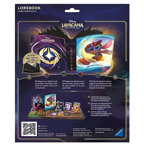 Ravensburger Disney Lorcana TCG Trading Cards for Adults and Kids Age 8 Years Up - Card Portfolio Stitch