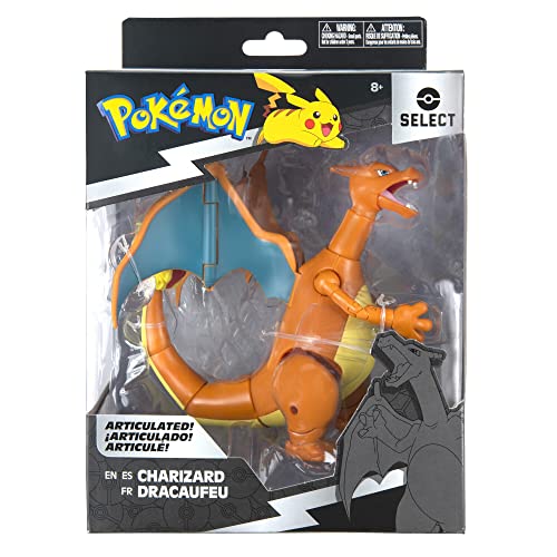 Pokemon Select 6 Inch Articulated Figure-Charizard, Multi-Colour