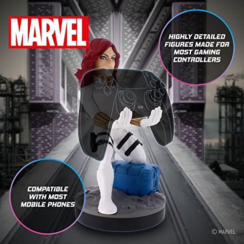 Cable Guys - Black Widow In White Suit Gaming Accessories Holder & Phone Holder for Most Controller (Xbox, Play Station, Nintendo Switch) & Phone