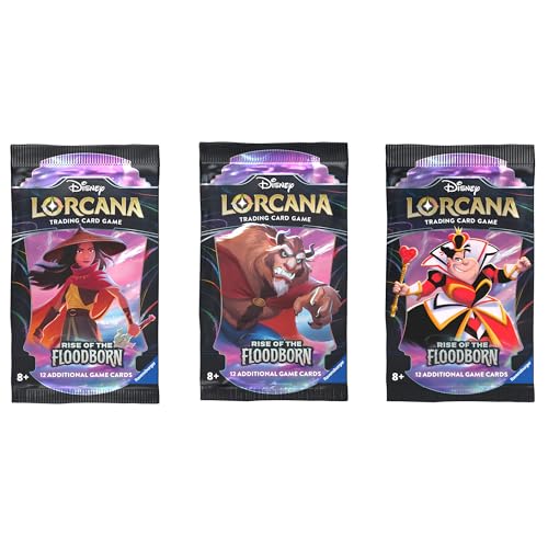 Ravensburger 11098271 Disney Lorcana Trading Cards Game for Adults and Kids 8 Years Up-Booster (1 Individual Pack) -Set 2: Rise of The Floodborn, Multicolour, One Size