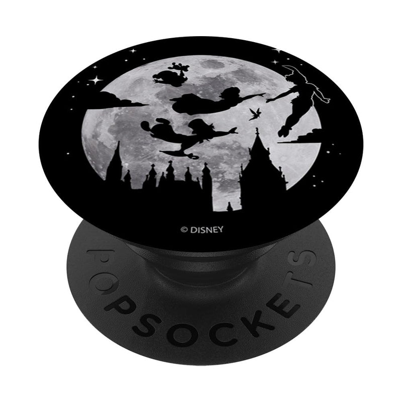 Disney Peter Pan Group Silhouettes Flying Across The Moon PopSockets Swappable PopGrip