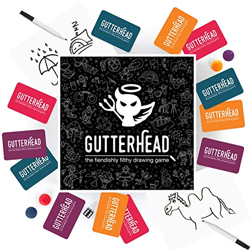 Gutterhead - The Fiendishly Filthy Drawing Game - The Adult Board Game of Hilariously Dirty Doodles from the Makers of Beat That! - Great Stocking Fillers - Fun Party Game for Adults