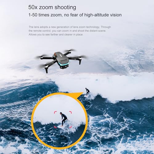 Generic 4k Remote Control Drone Remote Control Drone with camera Optical Flow Quadcopter Drone Remote Control Drone with Camera 4K Dual Camera 3-Sided Obstacle Avoidance Optical Flow Hover Remote