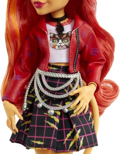 Monster High Toralei Stripe Collectible Doll with Pet and Accessories Sweet Fangs G3 Reboot, Multicolor (HHK57)