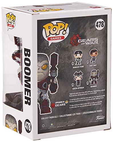 Funko 37438 POP Games: Gears of War-Boomer Collectible Figure, Multicolor