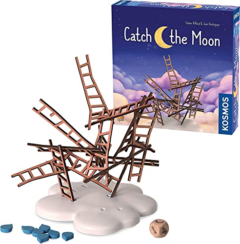 Thames & Kosmos Catch the Moon, Whimsical Ladder-Stacking Game, Family Games for Game Night, Games for Adults and Kids, For 1 to 6 Players, Age 8+