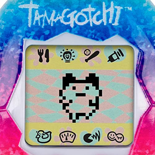 Bandai Tamagotchi Original Rainbow Shell | Tamagotchi Original Cyber Pet 90s Adults and Kids Toy with Chain | Retro Virtual Pets are Great Boys and Girls Toys or Gifts for Ages 8+