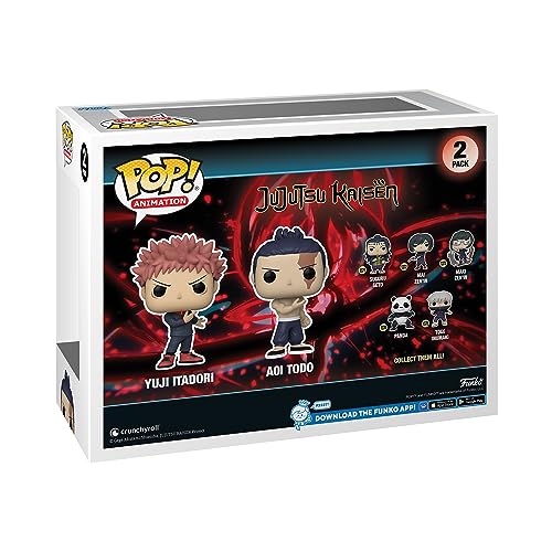 Funko POP! Animation: JJK - 2 Pack Yuji Itadori & Todo - Jujutsu Kaisen - Collectable Vinyl Figure - Gift Idea - Official Merchandise - Toys for Kids & Adults - Anime Fans