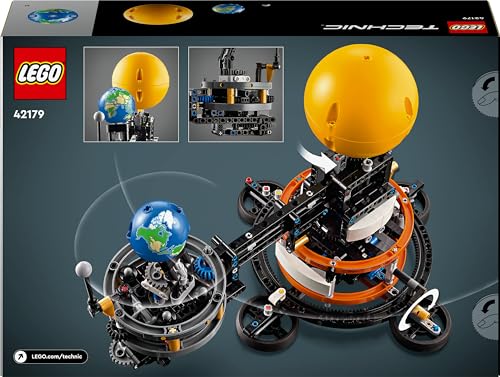 LEGO Technic Planet Earth and Moon in Orbit Model Building Set, Outer Space Toys for 10 Plus Year Old Kids, Boys & Girls, Solar System Toy, Imaginative, Independent Play, Birthday Gift Idea 42179