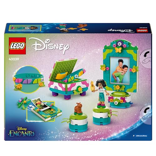 LEGO ǀ Disney Encanto Mirabel’s Photo Frame and Jewellery Box, Buildable Toy for Kids with Wearable Bracelet and Mirabel Madrigal Character Mini-Doll Figure, Gift for Girls and Boys Aged 6 Plus 43239