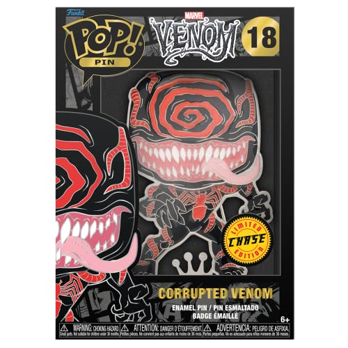 Funko Pop! Large Enamel Pin MARVEL: Venom Corrupted - Venom - Marvel Comics Enamel Pins - Cute Collectable Novelty Brooch - for Backpacks & Bags - Gift Idea - Official Merchandise