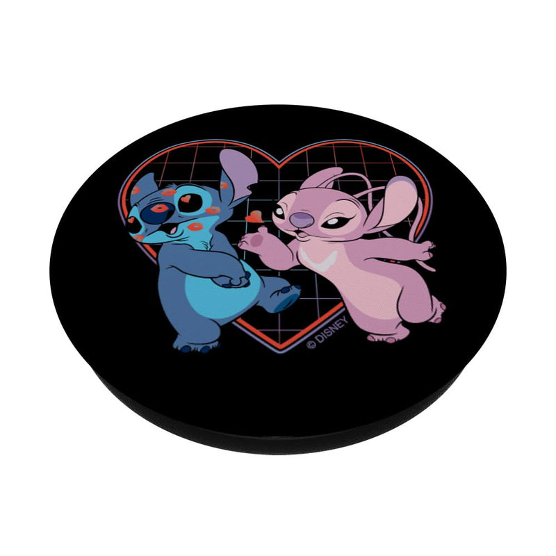 Disney Lilo and Stitch Angel Heart Kisses PopSockets Swappable PopGrip