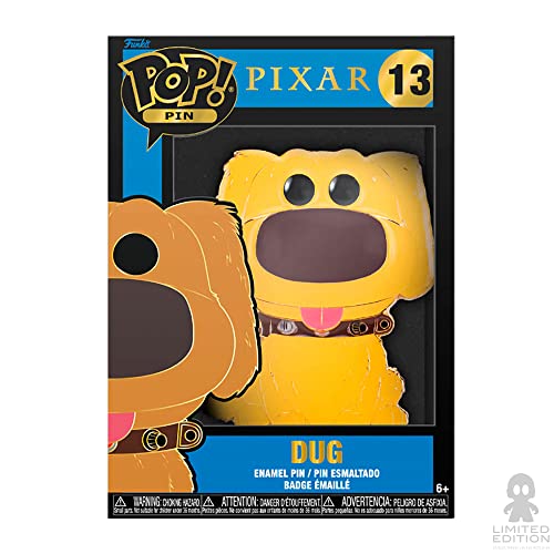 Funko Funko Large Pop! Enamel Pin - Dug - Disney Pixar: UP - Dug Group - Disney Pixar: up Enamel Pins - Cute Collectable Novelty Brooch - for Backpacks & Bags - Gift Idea - Official Merchandise