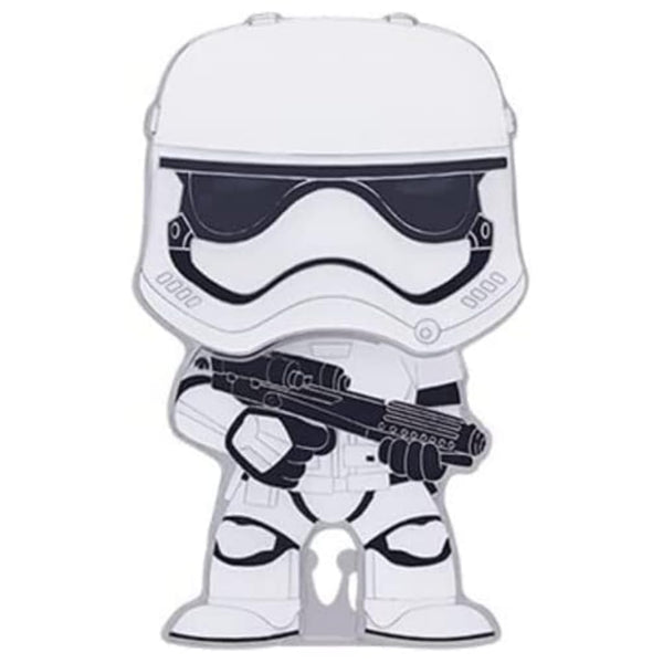 Funko Pop! Large Enamel Pin Star Wars: Storm Trooper First Order - Stormtrooper - Star Wars Enamel Pins - Cute Collectable Novelty Brooch - for Backpacks & Bags - Gift Idea