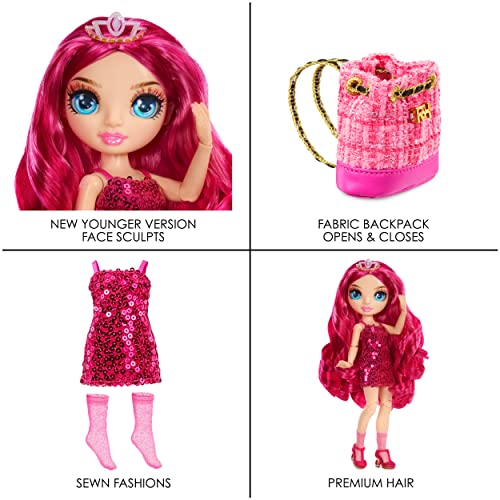 Rainbow High Junior High - STELLA MONROE - 9"/23cm Rainbow Fashion Doll with Outfit and Accessories - Includes Fabric Backpack with Open and Close Feature - Gift & Collectable for Kids Ages 6+