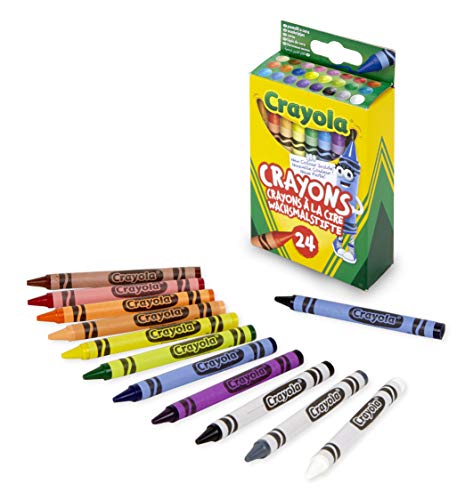 CRAYOLA Crayons, Bright Strong Colours, Multi, 24 Count (Pack of 1)