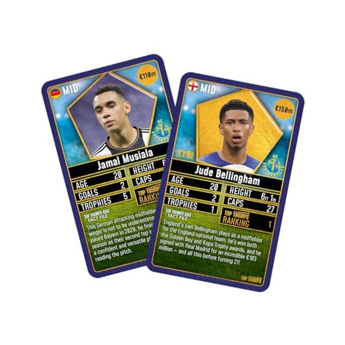 Top Trumps World Football Stars Top 200 Starter Kit Card Game, Play with Lionel Messi, Sadio Mane, Mac Allister, Ederson and Jamal Musiala, educational gift for ages 6 plus