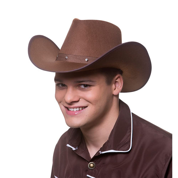 Wicked Costumes Adult Texan Cowboy Hat Dark Brown Fancy Dress Party Accessory