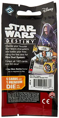 Star Wars Destiny TCG: Spirit Of Rebellion [Dice & Cards] - Booster Box (36 Booster Packs)