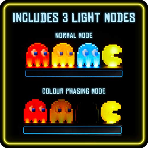 Pac Man and Ghosts Light, Plastic, Multicolor, 15 x 31 cm