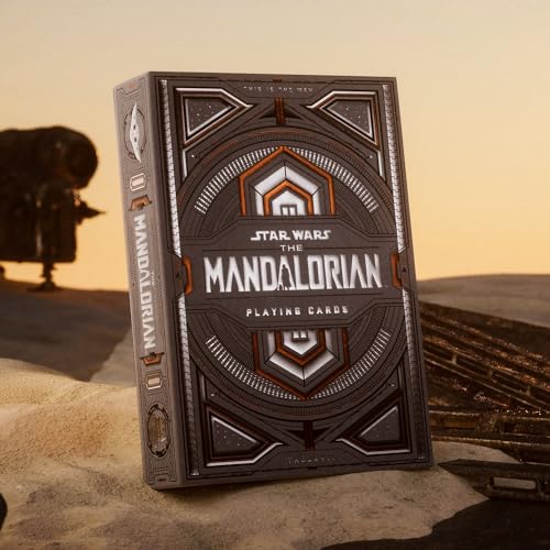 Theory 11 Mandalorian v2 Playing Cards - Premium Poker Sized Star Wars Deck - Includes Cipher Card Bag