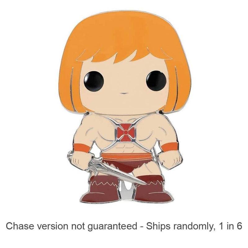 Funko Funko Pop! Enamel Pins: Masters Of the Universe - He-Man - (Chase) - 1 In 12 Chance You May Find the Chase - Masters Of the Universe - Cute Collectable Novelty Brooch - for Backpacks & Bags