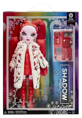 Rainbow High Shadow High Series 3 - Rosie - Red Fashion Doll - Fashionable Outfit, Extra Long Hair & 10+ Colourful Play Accessories - Great for Kids 4-12 Years Old & Collectors