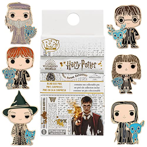 Loungefly Harry Potter Enamel Pins Blind Box - 1 out of a possible 6 options - Cute Collectable Novelty Brooch - for Backpacks & Bags - Gift Idea - Official Merchandise