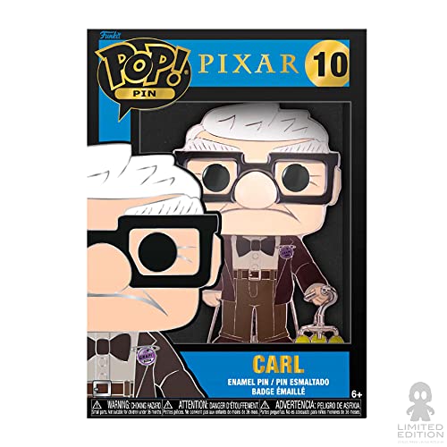 Funko Large Pop! Enamel Pin - Carl Fredricksen - Disney Pixar: UP - CARL - Disney Pixar: up Enamel Pins - Cute Collectable Novelty Brooch - for Backpacks & Bags - Gift Idea - Movies Fans