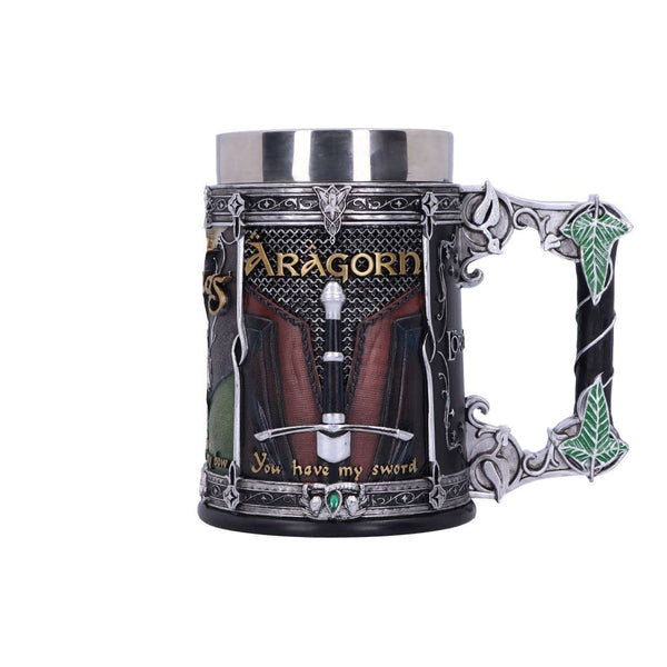 Nemesis Now Officially Licensed Lord of The Rings The Fellowship Tankard, Multi Coloured, 15.5cm