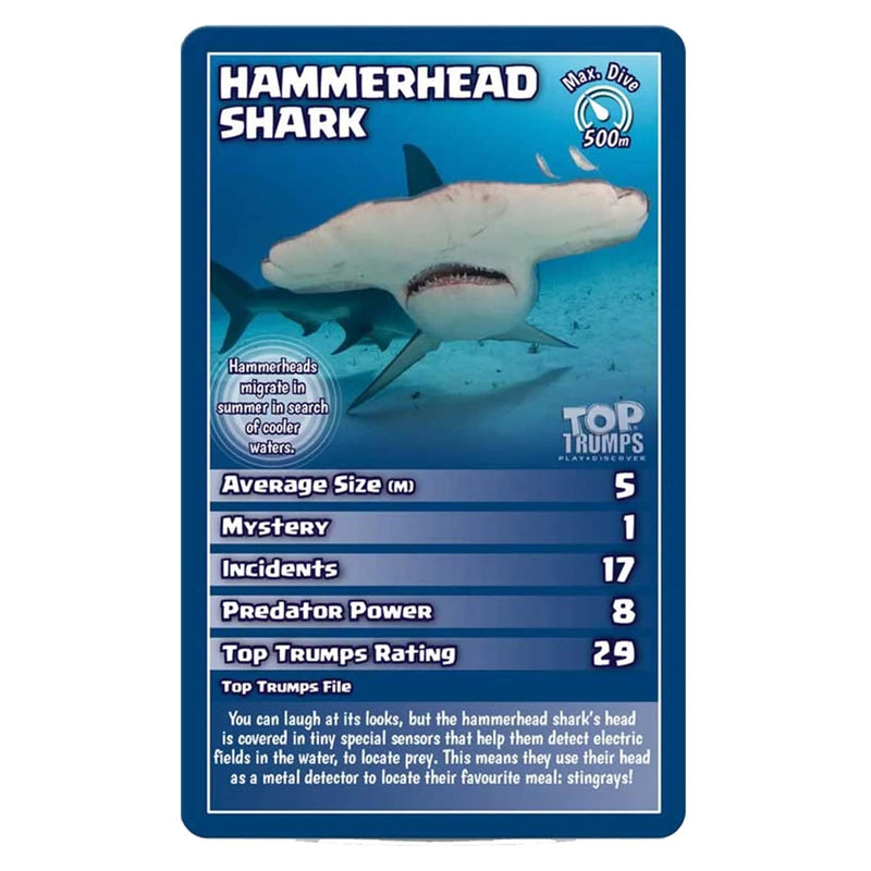 Top Trumps Sharks Card Game for 3 to 99 years